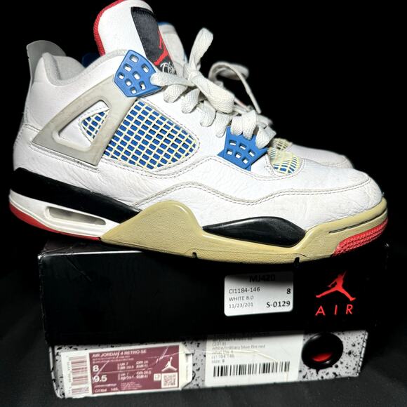 Size 8 - Nike Air Jordan 4 Retro SE What The 4 2019 Men's Shoes - Picture 1 of 8